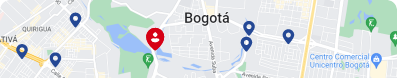 Mapa de la ciudad con pines para ubicación de puntos de pago Mapa de la ciudad con pines para ubicación de puntos de pago